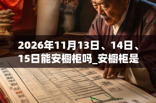 2026年11月13日、14日、15日能安橱柜吗_安橱柜是吉日吗