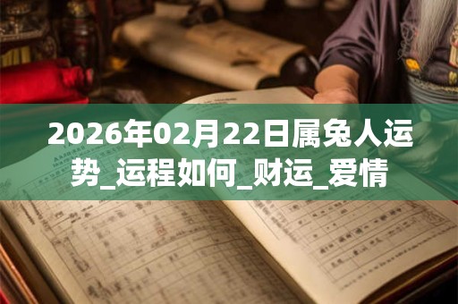 2026年02月22日属兔人运势_运程如何_财运_爱情