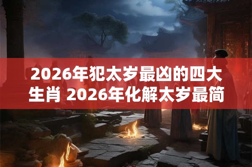 2026年犯太岁最凶的四大生肖 2026年化解太岁最简单的方法大全 2026年犯太岁最凶的四大生肖 2026年化解太岁最简单的方法大全