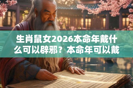 生肖鼠女2026本命年戴什么可以辟邪？本命年可以戴金吗？