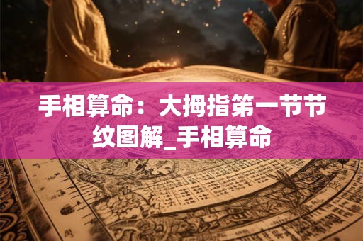 手相算命：大拇指笫一节节纹图解_手相算命