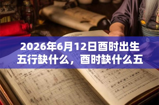 2026年6月12日酉时出生五行缺什么，酉时缺什么五行
