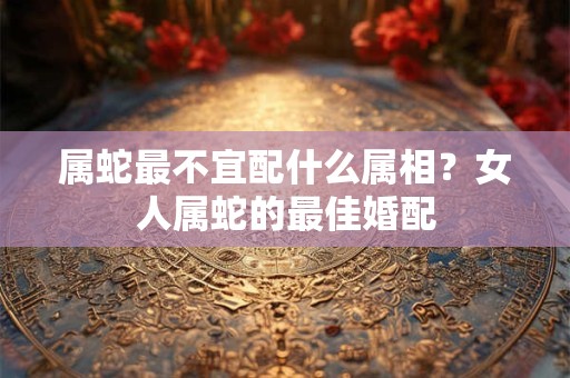 属蛇最不宜配什么属相？女人属蛇的最佳婚配