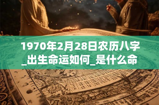 1970年2月28日农历八字_出生命运如何_是什么命