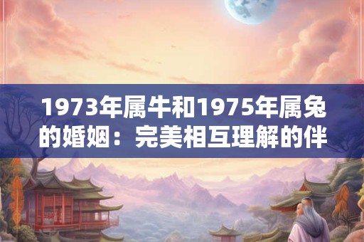 1973年属牛和1975年属兔的婚姻:完美相互理解的伴侣关系 1973年属牛和1975年属兔的婚姻:完美相互理解的伴侣关系