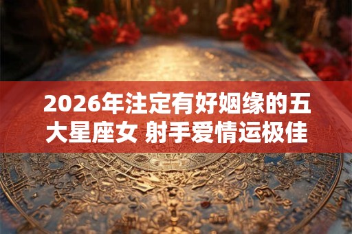 2026年注定有好姻缘的五大星座女 射手爱情运极佳