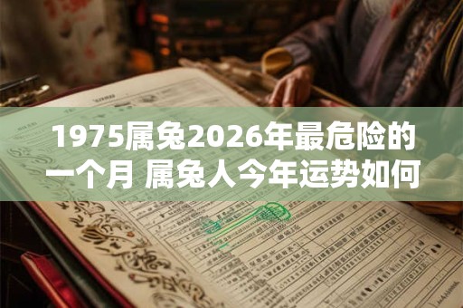 1975属兔2026年最危险的一个月 属兔人今年运势如何