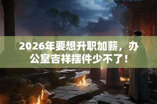 2026年要想升职加薪，办公室吉祥摆件少不了！