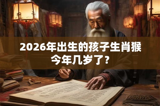 2026年出生的孩子生肖猴今年几岁了？