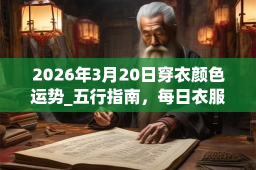 2026年3月20日穿衣颜色运势_五行指南，每日衣服颜色幸运色