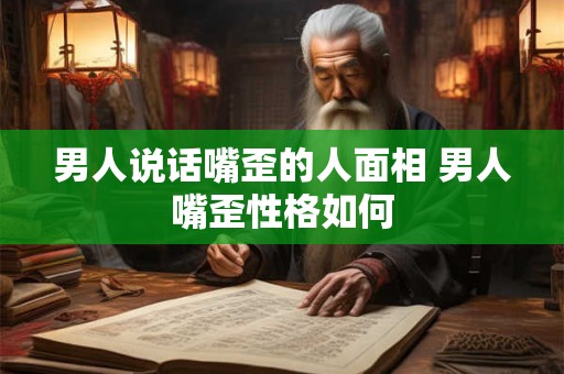 男人说话嘴歪的人面相 男人嘴歪性格如何