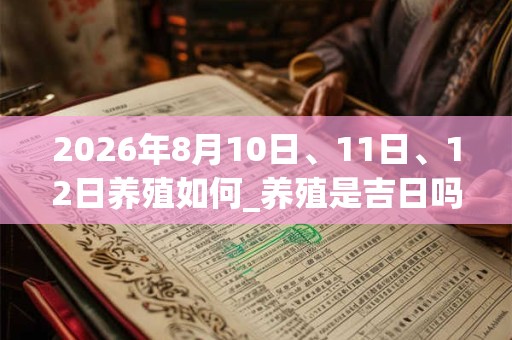2026年8月10日、11日、12日养殖如何_养殖是吉日吗