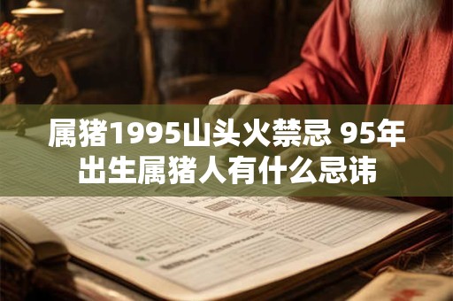 属猪1995山头火禁忌 95年出生属猪人有什么忌讳