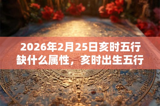 2026年2月25日亥时五行缺什么属性，亥时出生五行缺什么