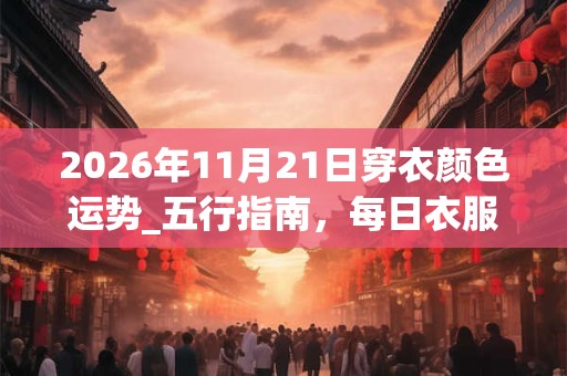 2026年11月21日穿衣颜色运势_五行指南,每日衣服颜色幸运色 2026年11月21日穿衣颜色运势_五行指南,每日衣服颜色幸运色