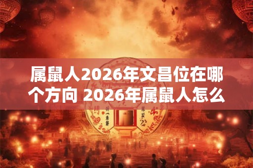 属鼠人2026年文昌位在哪个方向 2026年属鼠人怎么催旺文昌位 属鼠人2026年文昌位在哪个方向 2026年属鼠人怎么催旺文昌位