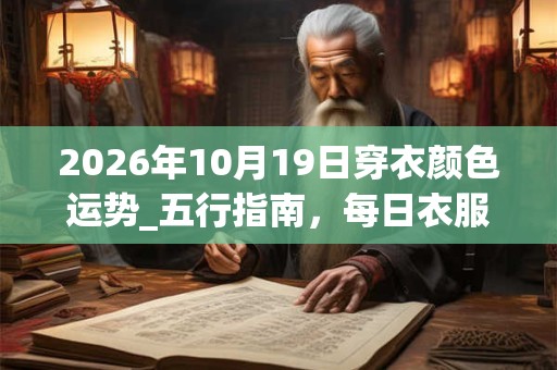 2026年10月19日穿衣颜色运势_五行指南，每日衣服颜色幸运色