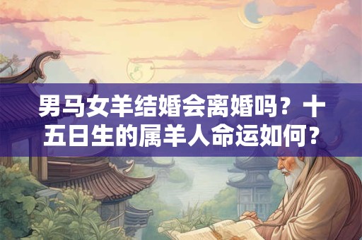男马女羊结婚会离婚吗？十五日生的属羊人命运如何？