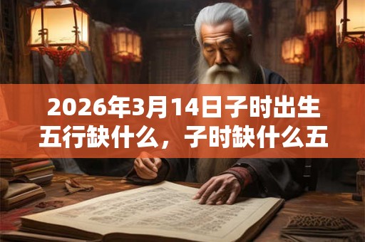 2026年3月14日子时出生五行缺什么，子时缺什么五行