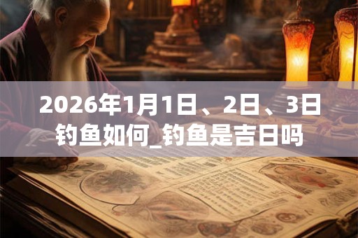 2026年1月1日、2日、3日钓鱼如何_钓鱼是吉日吗