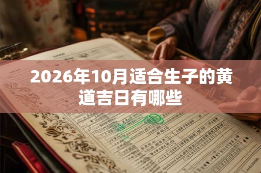 2026年10月适合生子的黄道吉日有哪些