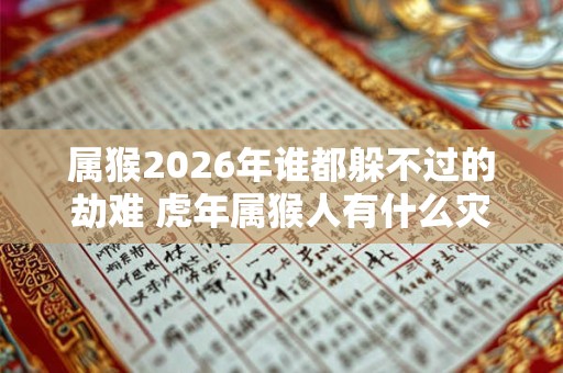属猴2026年谁都躲不过的劫难 虎年属猴人有什么灾祸