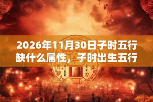 2026年11月30日子时五行缺什么属性，子时出生五行缺什么