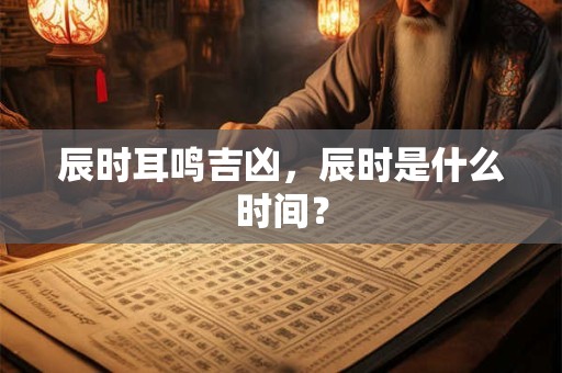 辰时耳鸣吉凶，辰时是什么时间？