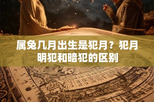 属兔几月出生是犯月？犯月明犯和暗犯的区别