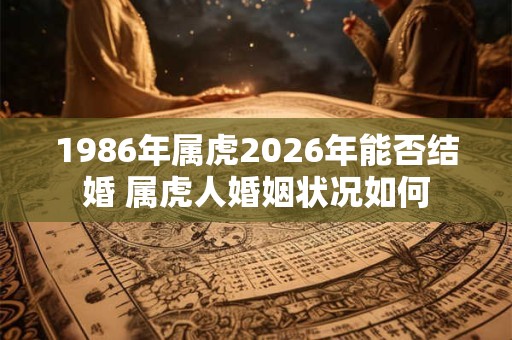 1986年属虎2026年能否结婚 属虎人婚姻状况如何