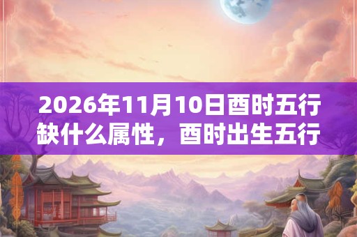 2026年11月10日酉时五行缺什么属性，酉时出生五行缺什么