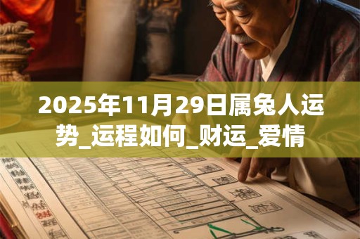 2025年11月29日属兔人运势_运程如何_财运_爱情 2025年11月29日属兔人运势_运程如何_财运_爱情