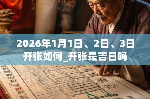 2026年1月1日、2日、3日开张如何_开张是吉日吗 2026年1月1日、2日、3日开张如何_开张是吉日吗