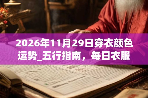 2026年11月29日穿衣颜色运势_五行指南，每日衣服颜色幸运色