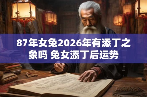 87年女兔2026年有添丁之象吗 兔女添丁后运势 87年女兔2026年有添丁之象吗 兔女添丁后运势