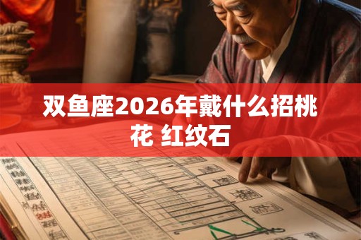 双鱼座2026年戴什么招桃花 红纹石