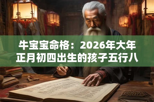 牛宝宝命格：2026年大年正月初四出生的孩子五行八字查询