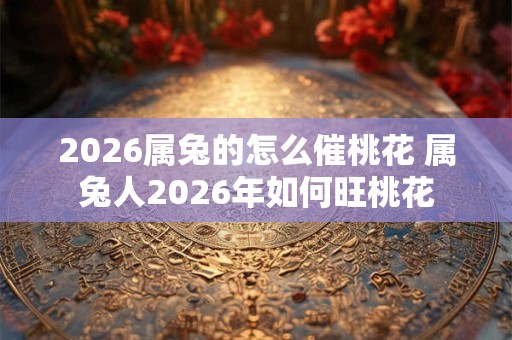 2026属兔的怎么催桃花 属兔人2026年如何旺桃花 2026属兔的怎么催桃花 属兔人2026年如何旺桃花