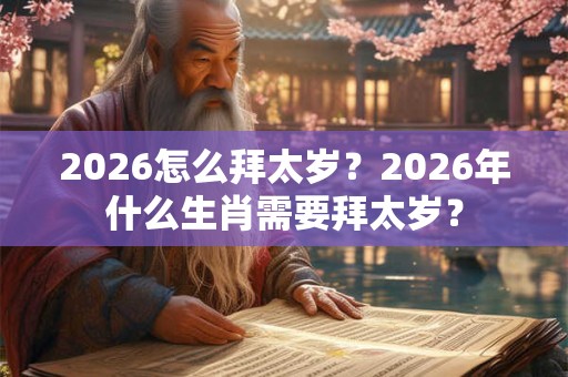 2026怎么拜太岁？2026年什么生肖需要拜太岁？