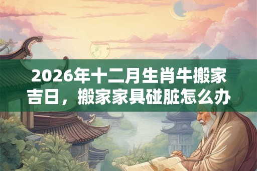 2026年十二月生肖牛搬家吉日，搬家家具碰脏怎么办？