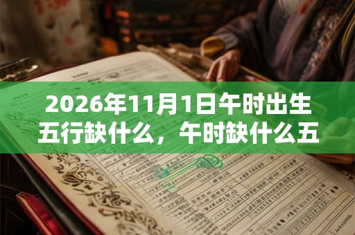 2026年11月1日午时出生五行缺什么，午时缺什么五行