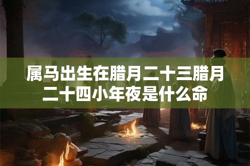 属马出生在腊月二十三腊月二十四小年夜是什么命