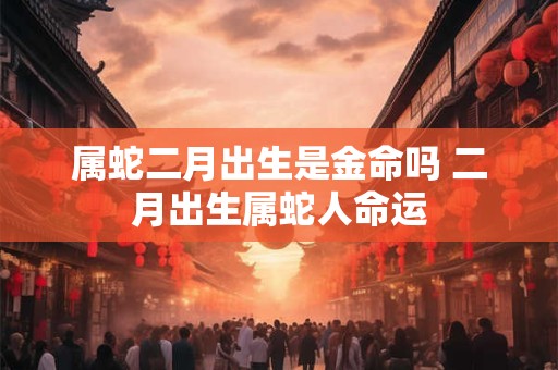 属蛇二月出生是金命吗 二月出生属蛇人命运