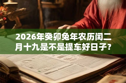 2026年癸卯兔年农历闰二月十九是不是提车好日子？