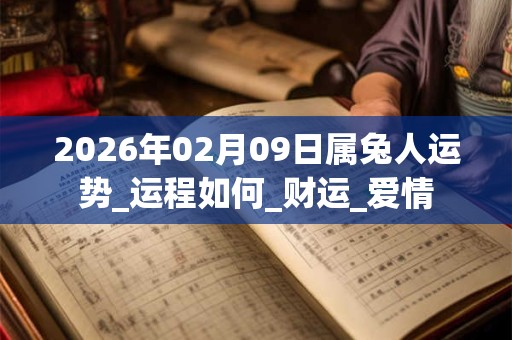 2026年02月09日属兔人运势_运程如何_财运_爱情