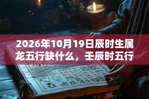 2026年10月19日辰时生属龙五行缺什么,壬辰时五行缺什么 2026年10月19日辰时生属龙五行缺什么,壬辰时五行缺什么
