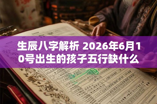 生辰八字解析 2026年6月10号出生的孩子五行缺什么 生辰八字解析 2026年6月10号出生的孩子五行缺什么