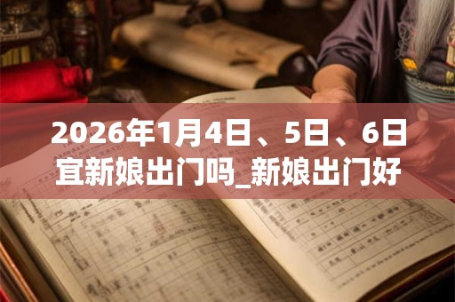 2026年1月4日、5日、6日宜新娘出门吗_新娘出门好不好 2026年1月4日、5日、6日宜新娘出门吗_新娘出门好不好