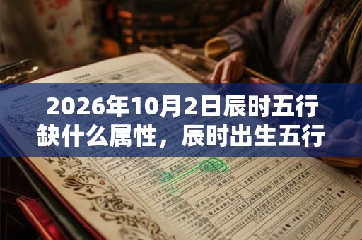 2026年10月2日辰时五行缺什么属性，辰时出生五行缺什么