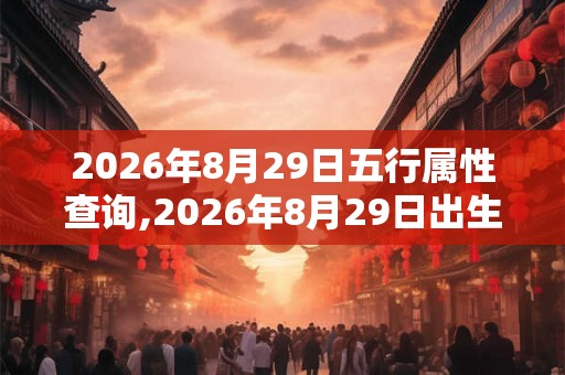2026年8月29日五行属性查询,2026年8月29日出生五行属什么